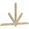 Ekena Millwork Kennewick Rough Sawn Timber Gable Bracket, Douglas Fir, 84"W x 45"H x 2"D x 4"F, 13/12 Pitch GBW084X45X0204KEN00RDF - alternate 4